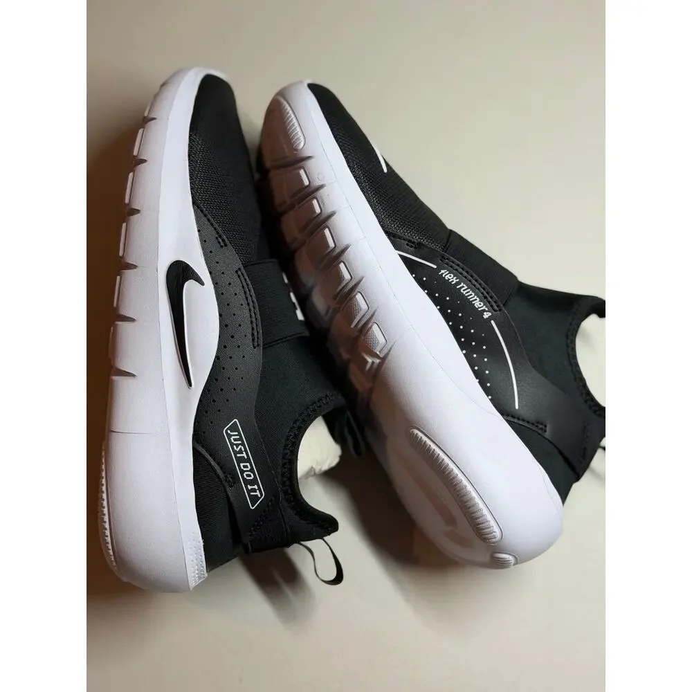 NEW! 6Y Nike Flex Runner 4 GS Black Sneakers For Kids